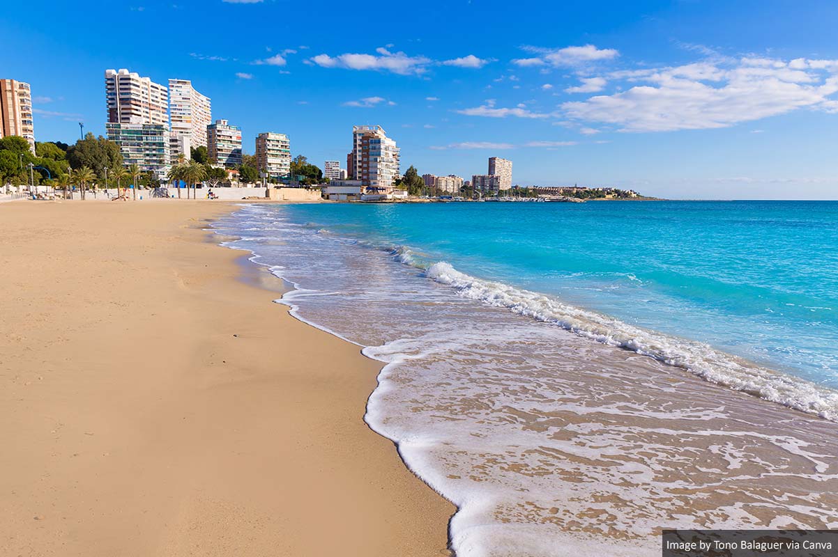 Alicante San Juan Beach of La Albufereta