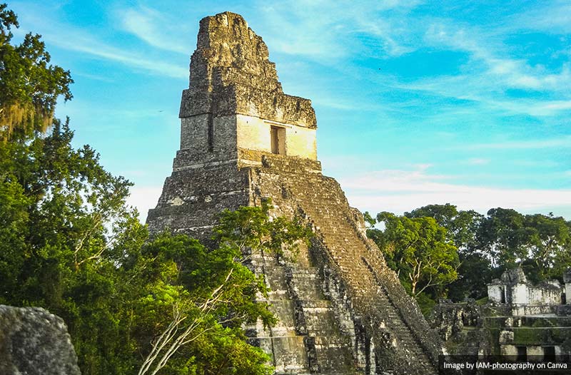 Mayan temples at Tikal National Park