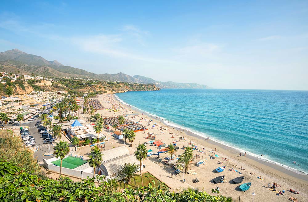 Nerja beach in Malaga Spain