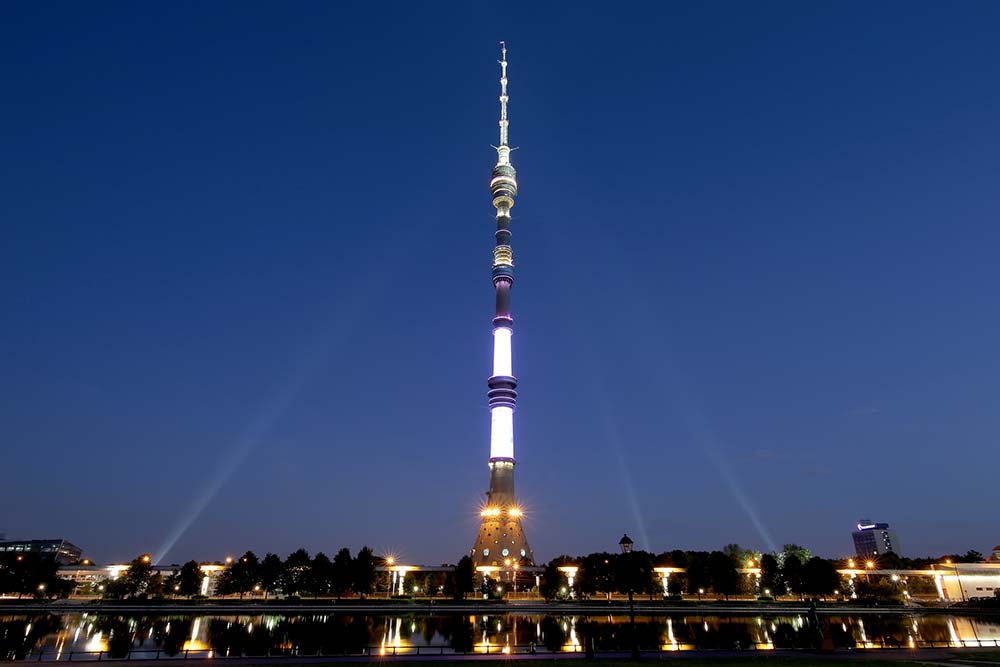 Ostankino Tower at night
