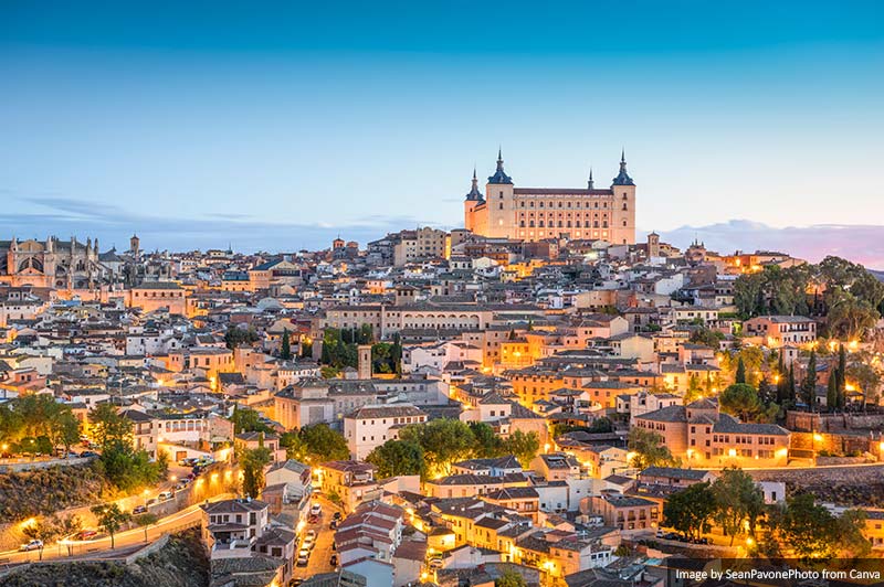 Toledo, Spain Town Skyline