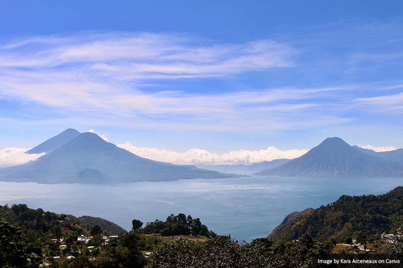 Volcanoes and Lake Atitlán