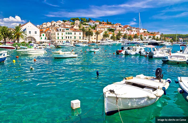 Waterfront of Hvar island