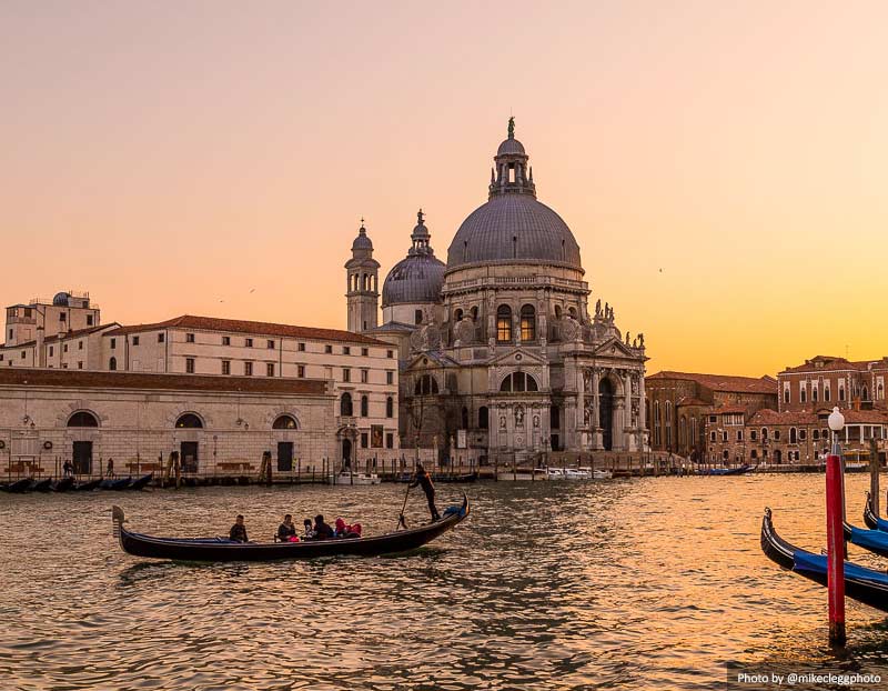 Basilica Santa Maria della Salute at sunset