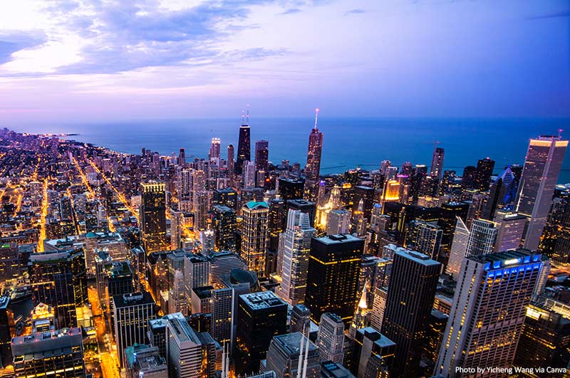  Скайлайн Достопримечательности Чикаго.