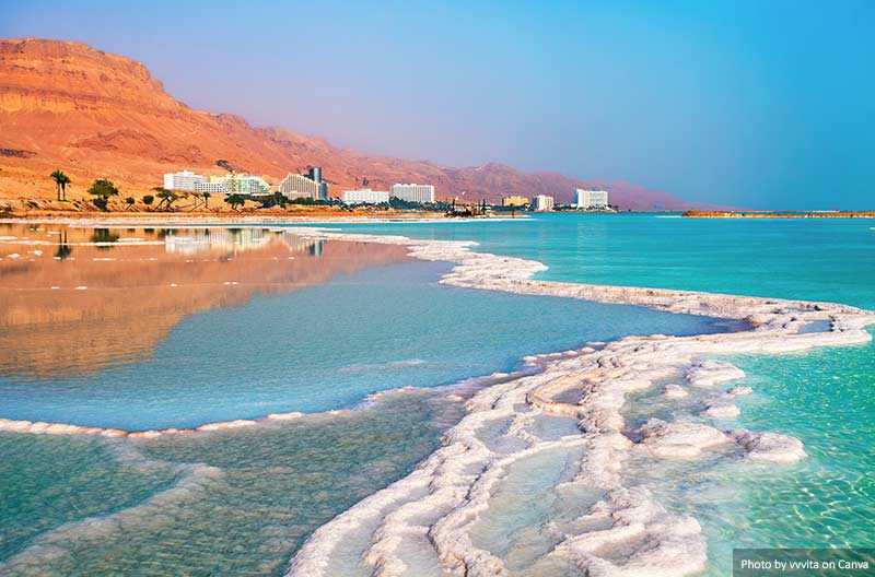 Côte de sel de la mer Morte, Israël