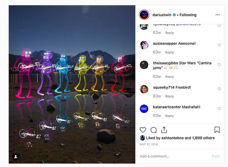 Creative light painting by dariustwin