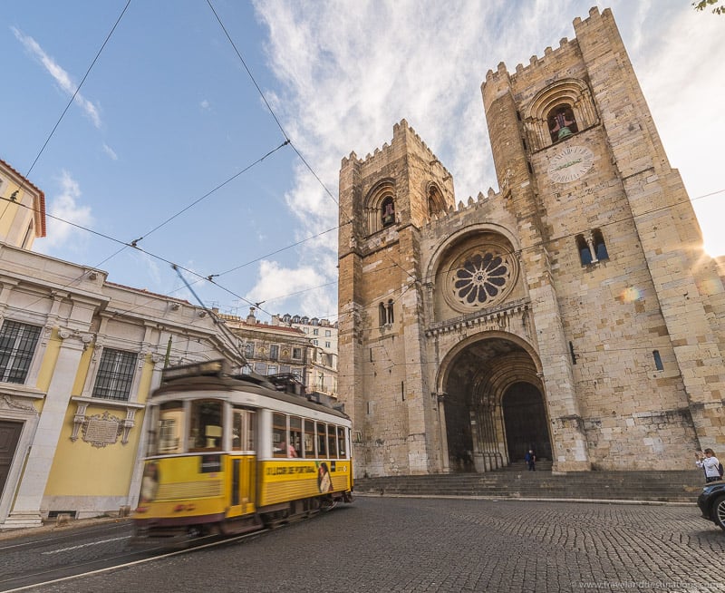 Lisbon Cathedral and Trams