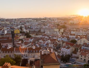 Lisbon Skyline and Sunset