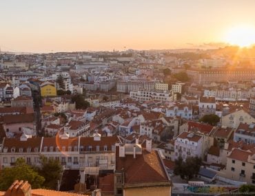Lisbon Skyline and Sunset