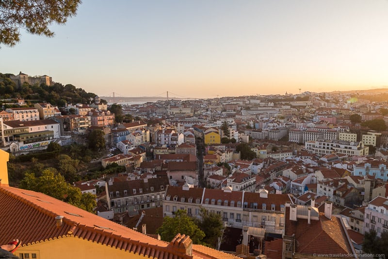 Miradouro da Graça at sunset