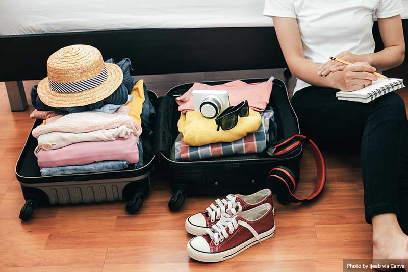Packing for a vacation