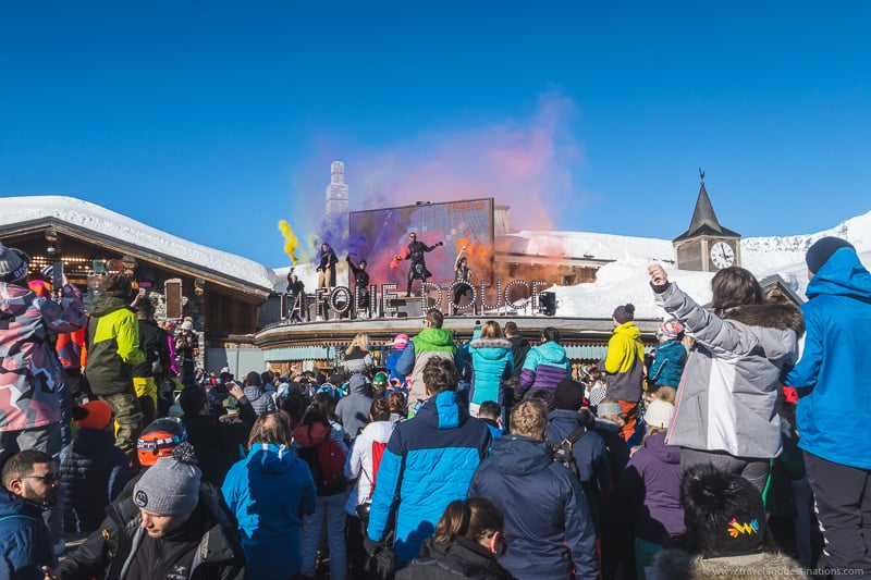 Apres Scenes at Ski Resorts in France