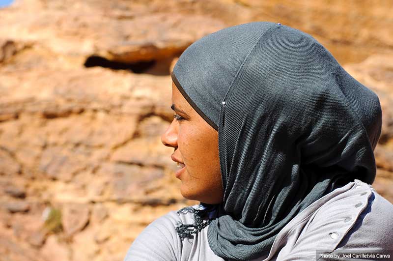 Arab woman with a headscarf