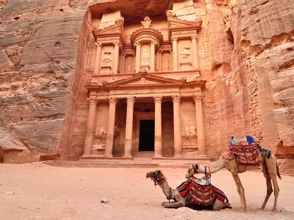 Petra Treasury in Jordan