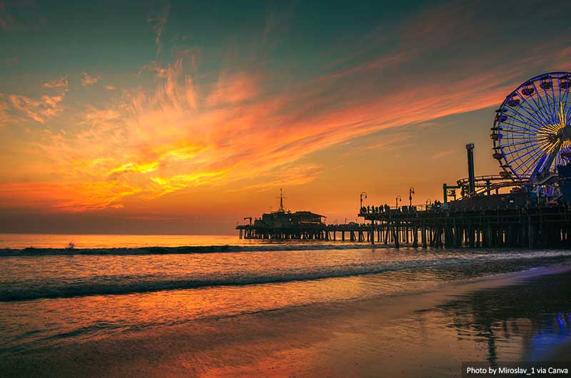 Santa Monica Pier in Los Angeles