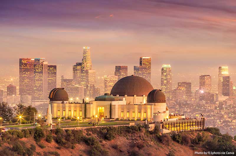 The Griffith Observatory and Los Angeles