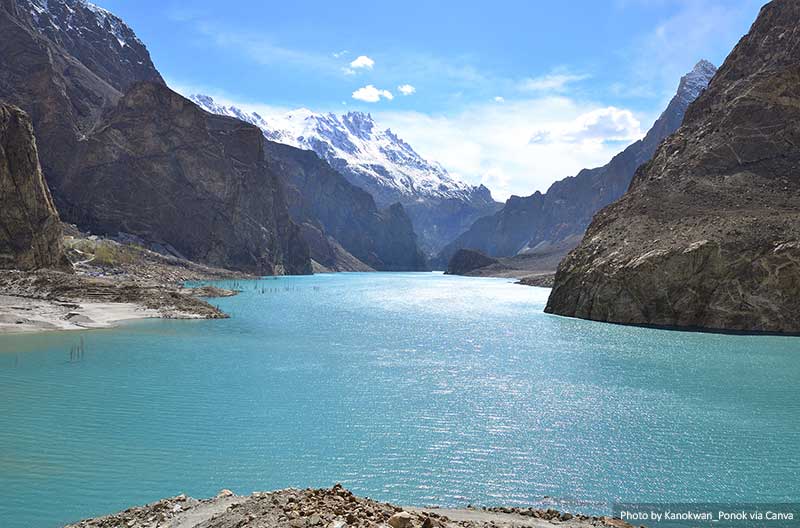Attabad lake in Gojal valley