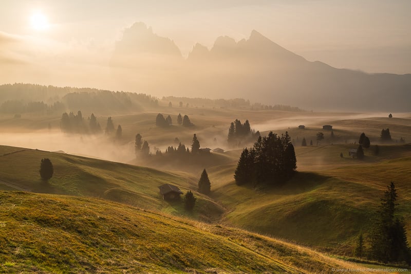 Beautiful landscapes in the Italian Dolomites