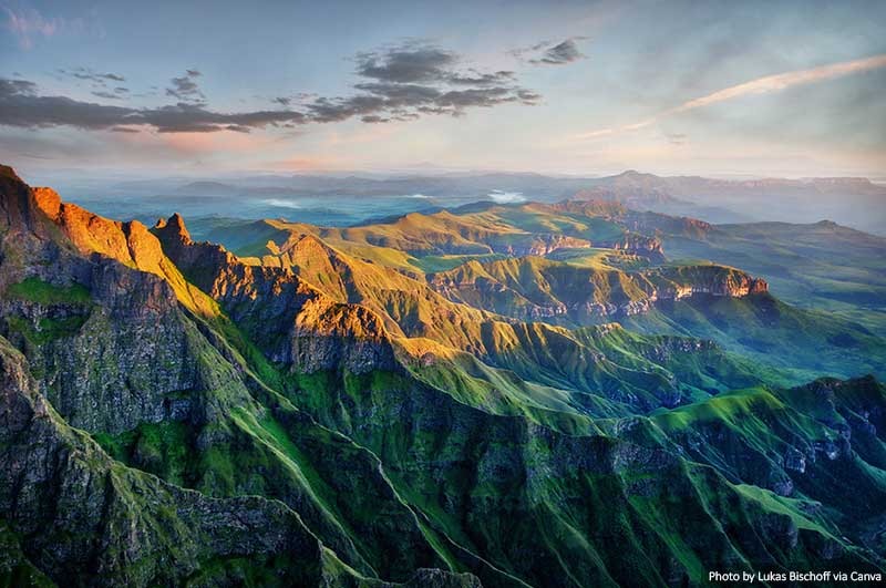 Drakensberg Amphitheatre in South Africa