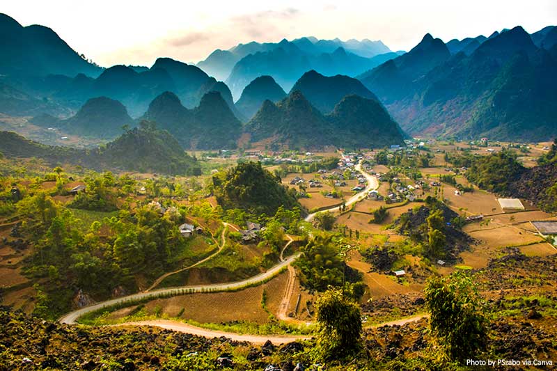 Landscapes in Ha Giang Province