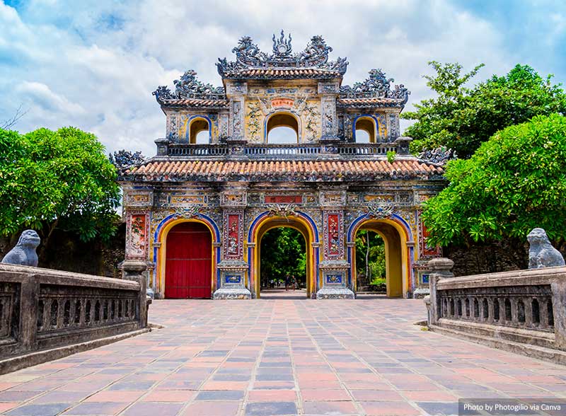 Main gate in the old citadel of Hue