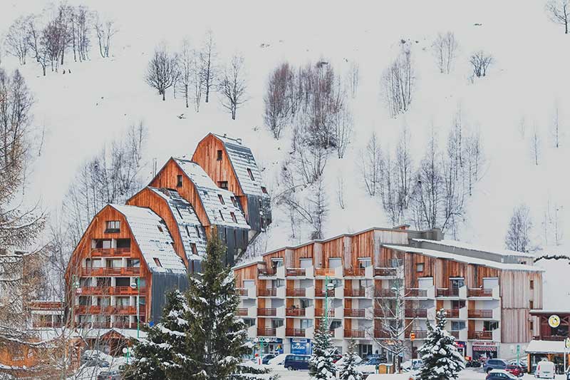 Ski accommodation building