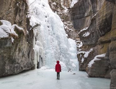 Alberta and frozen Canyons in the winter