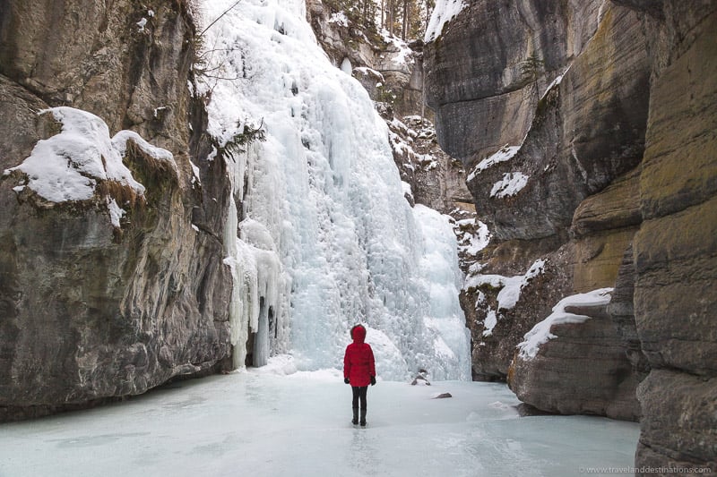 Alberta and frozen Canyons in the winter