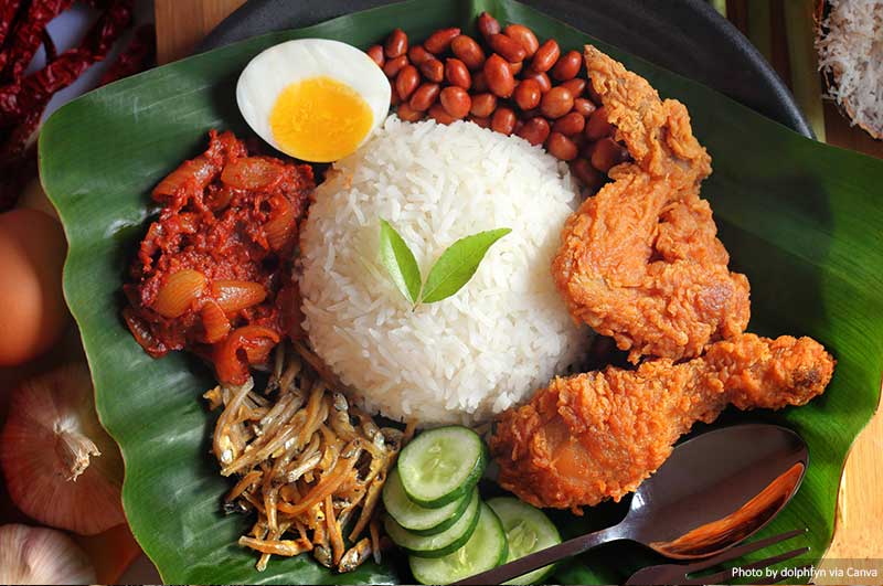 Nasi lemak meal