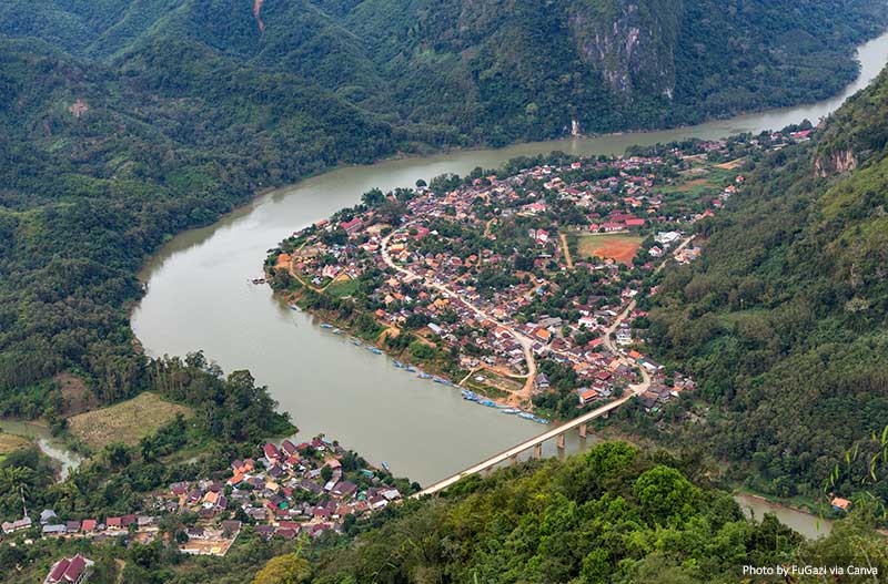 Nong Khiaw viewpoint, Laos