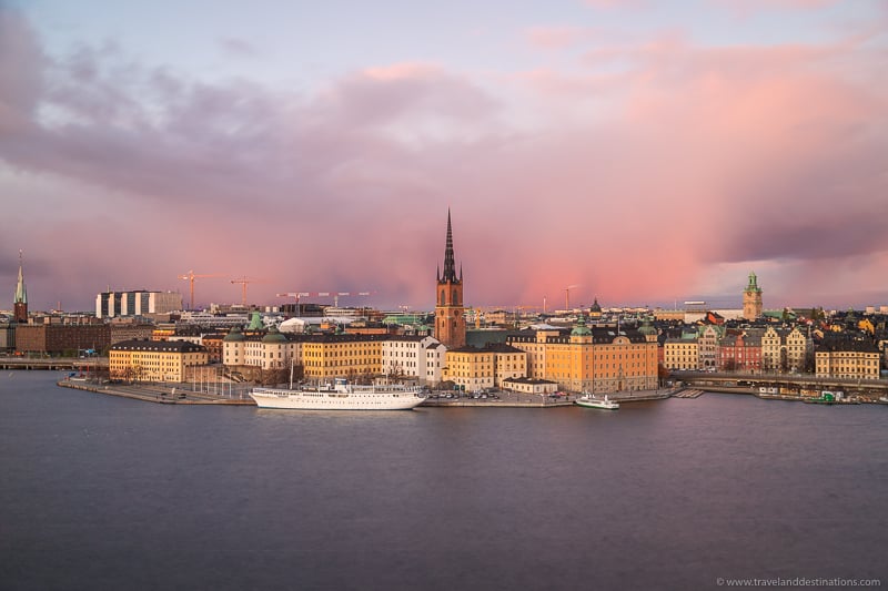 Views of Stockholm and Gamla Stan from Monteliusvagen