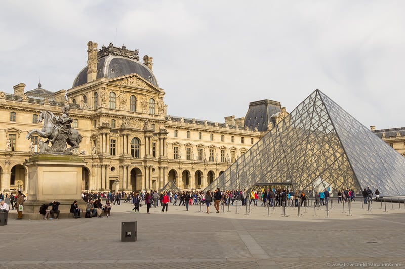 Louvre exterior during the day