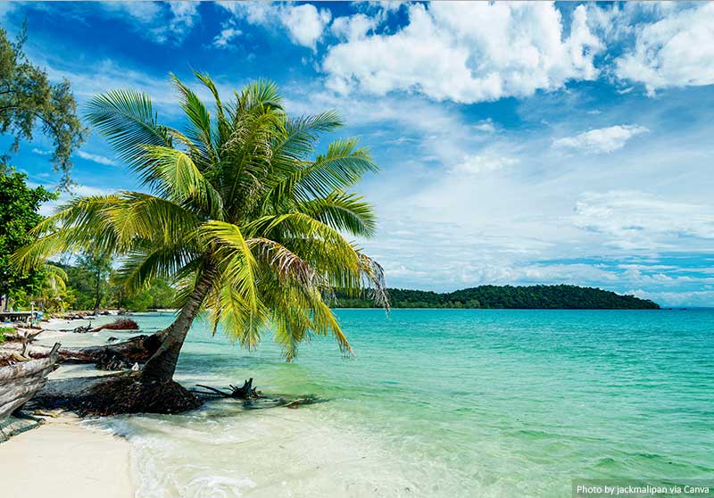 Beach on Koh Rong, Cambodia