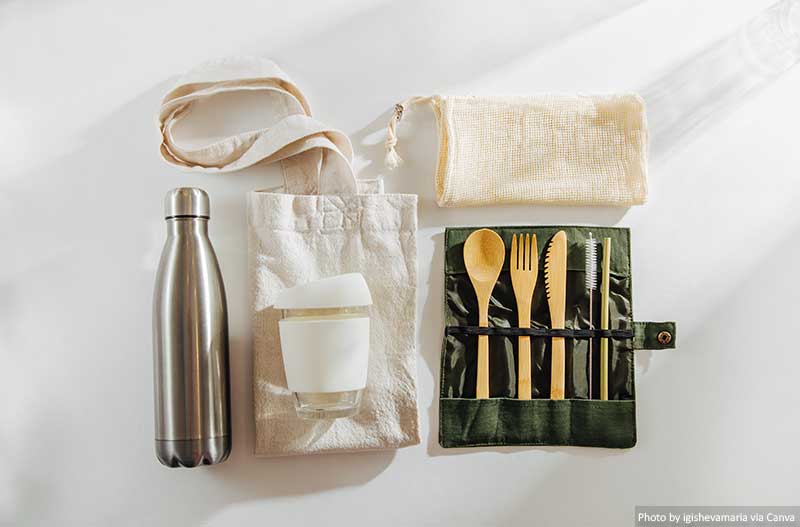 Eco-friendly accessories for travel