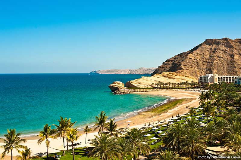 Oman coastal landscape