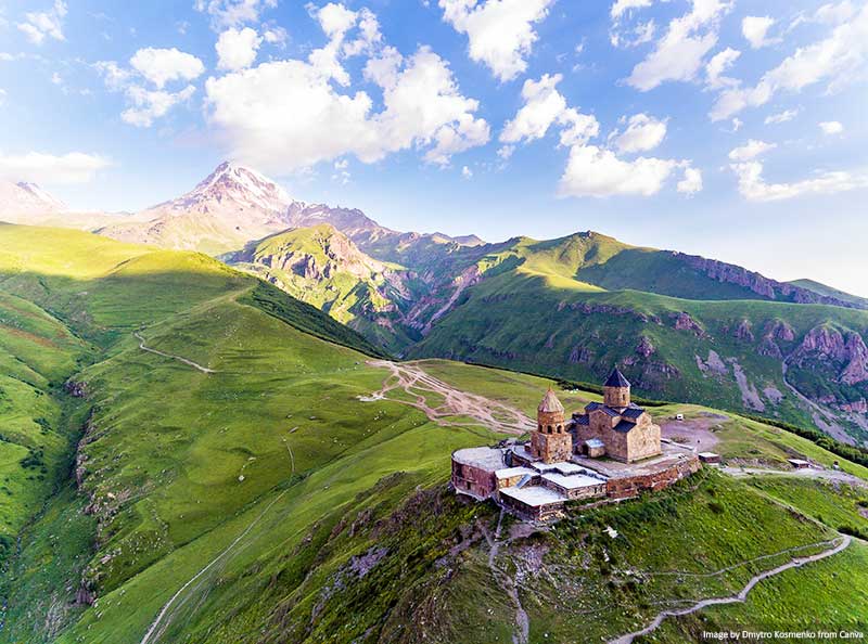 Georgia - Landscapes and Gergeti Trinity Church