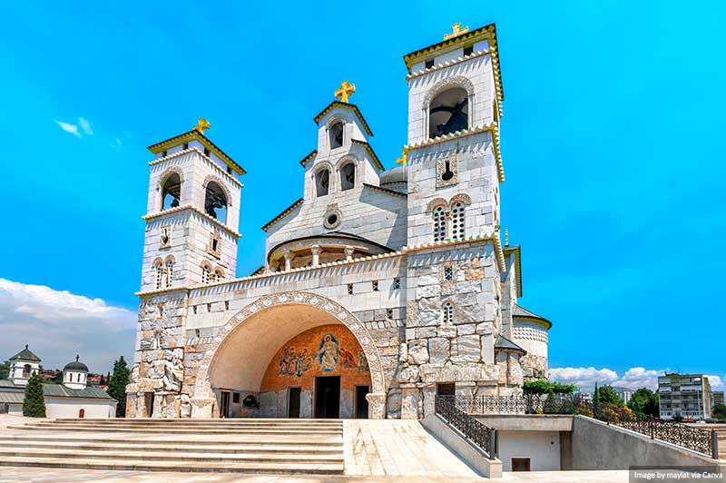 Canva - Cathedral of the Resurrection of Christ in Podgorica, Montenegro