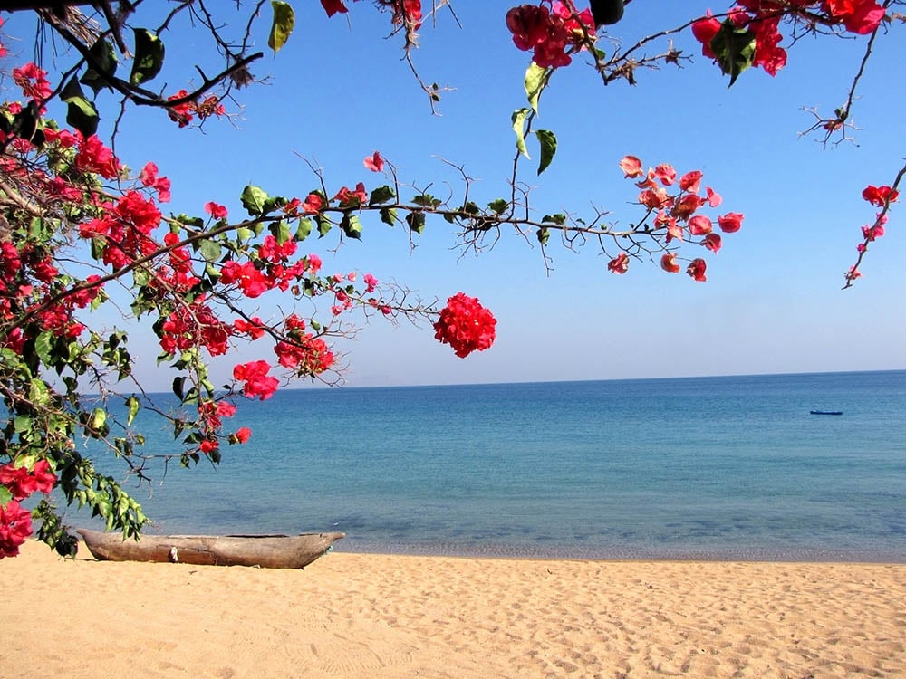 Beach on Lake Malawi at Likoma Island