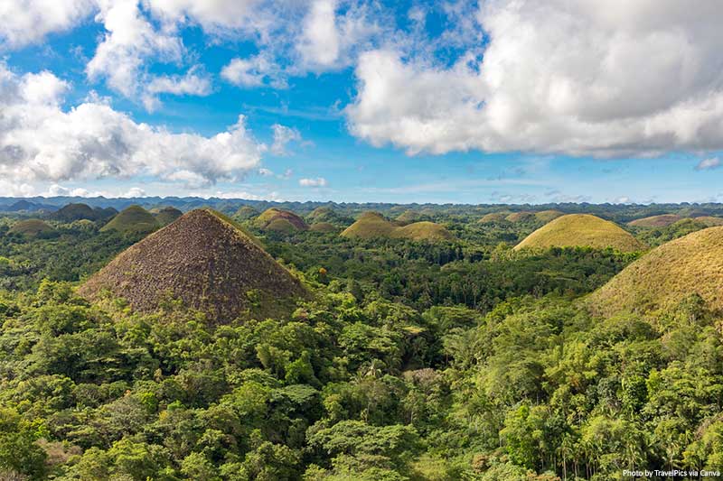 Chocolate Hills in Bohol, Philippines