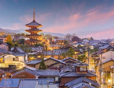 Japan cities and temples