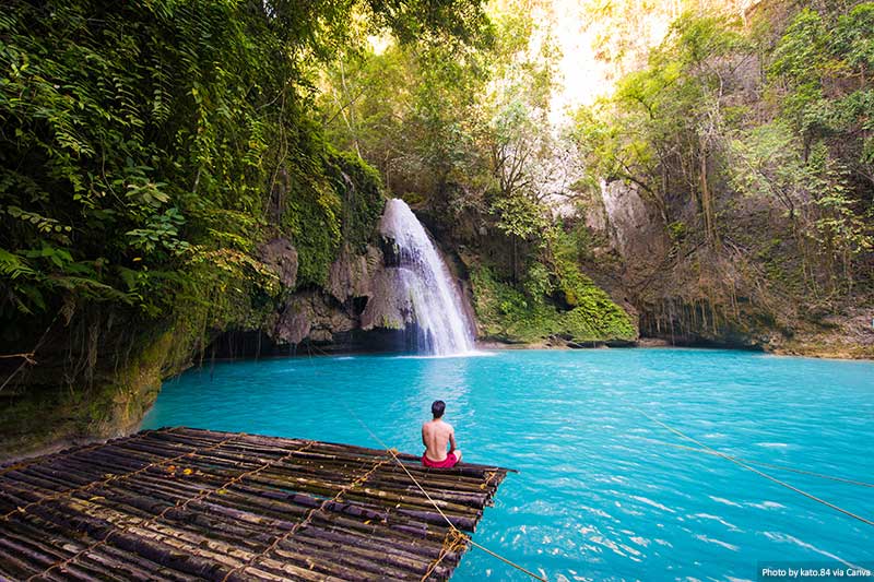 Kawasan Falls in Cebu Philippines
