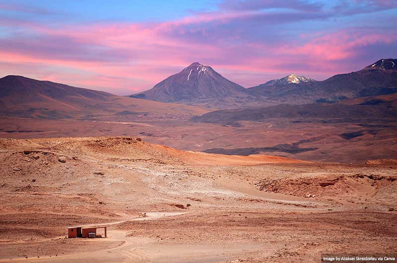 Volcano Licancabur near San Pedro De Atacama