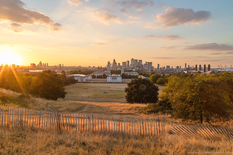 Greenwich Park at Sunset