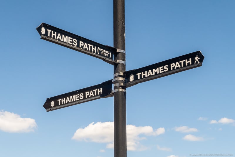 Sign for Thames Path