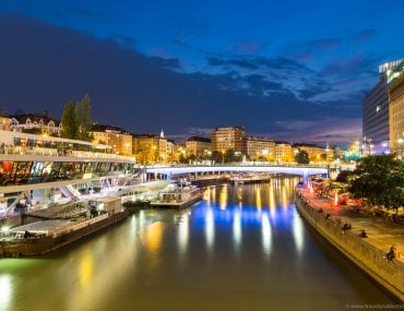 Danube Canal at night - Vienna