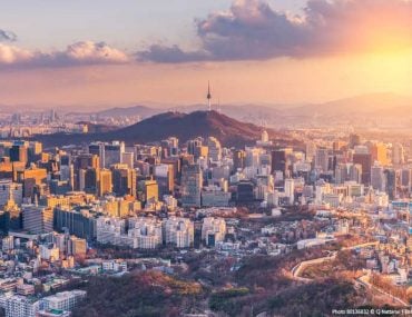 South Korea at Sunset