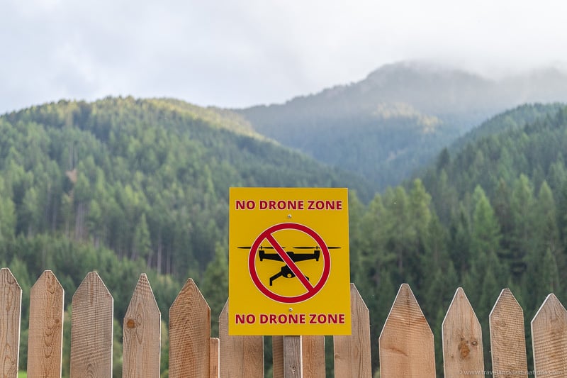 No Drone Zone Sign