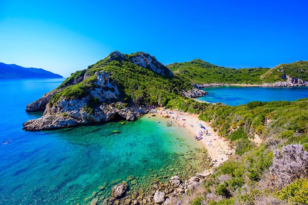 Porto Timoni Beach, Corfu, Greek Islands
