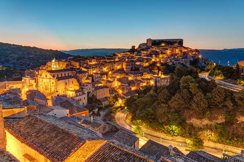 Ragusa Skyline at night